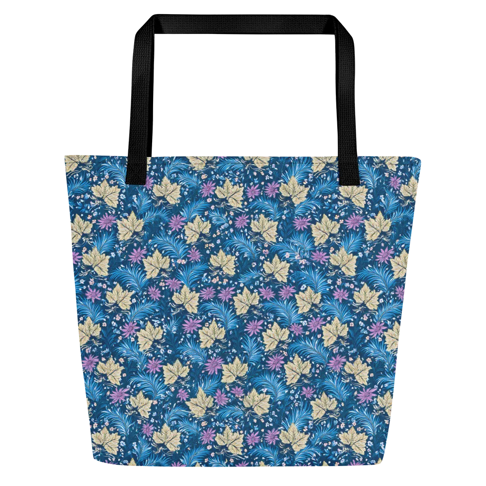 Midnight Meadow on Large Tote Bag W/ Pocket — Front
