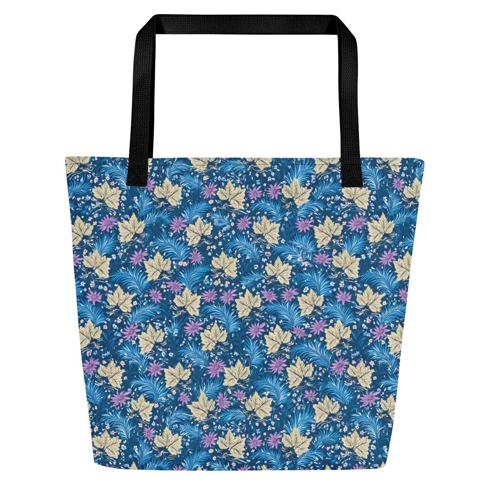 Midnight Meadow on Large Tote Bag W/ Pocket — Front