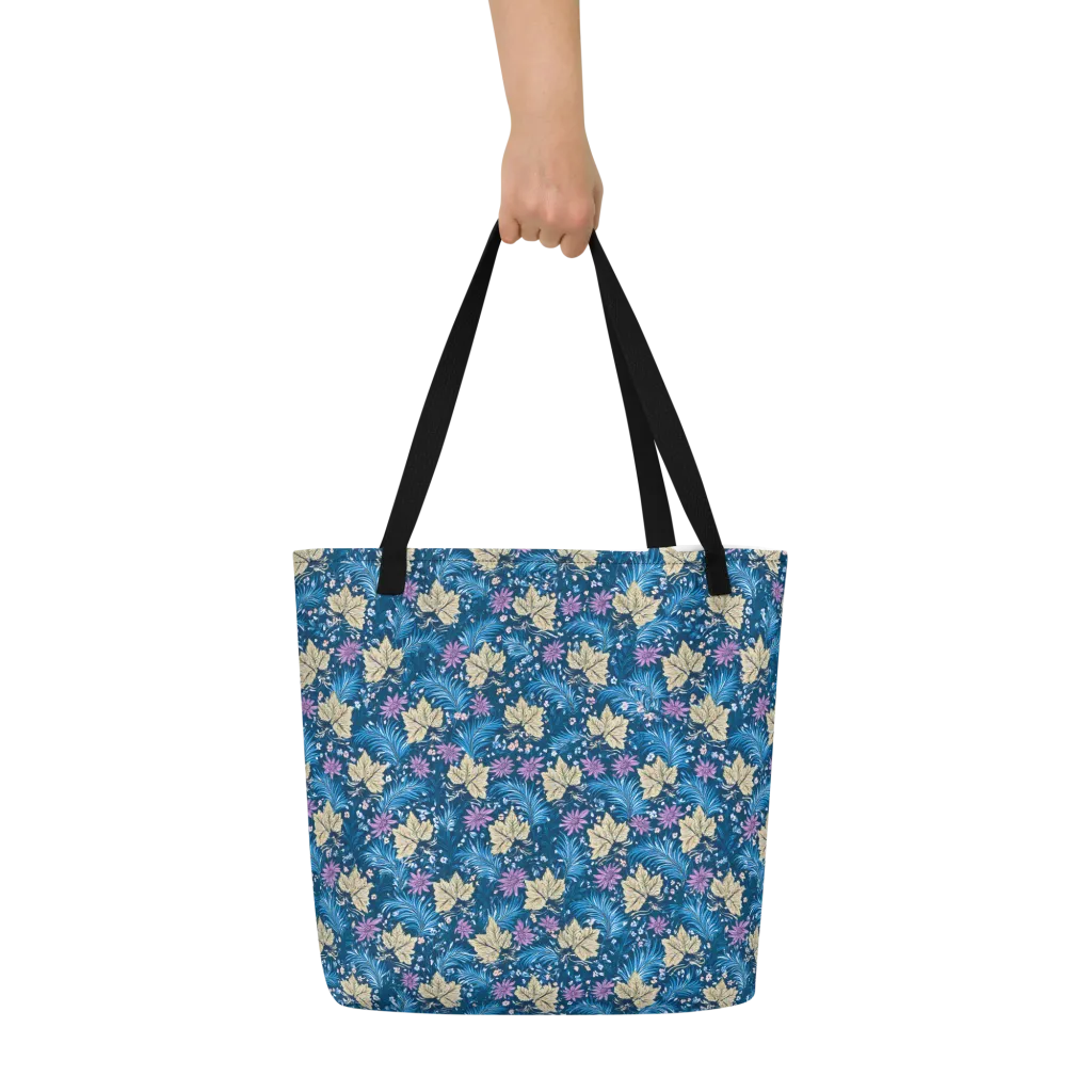 Midnight Meadow on Large Tote Bag W/ Pocket — Print file