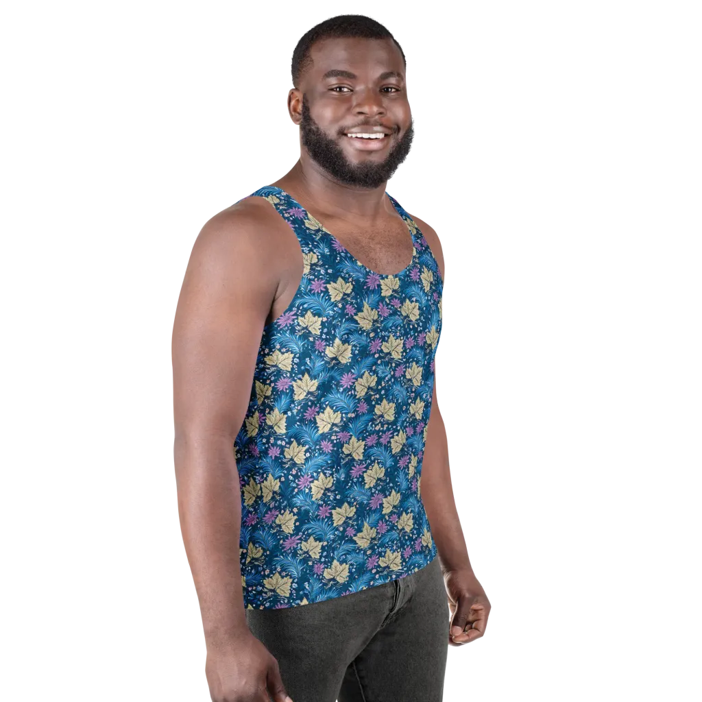 Midnight Meadow on Men's Tank Top — Right Front