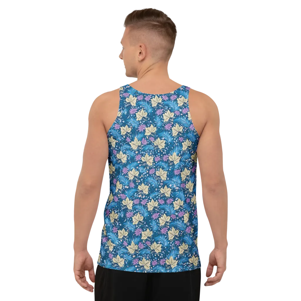 Midnight Meadow on Men's Tank Top — Back print