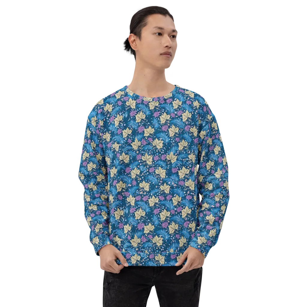 Midnight Meadow on Sweatshirt — Front print