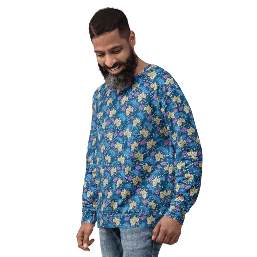 Midnight Meadow on a Sweatshirt