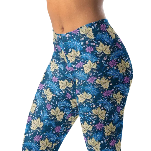 Midnight Meadow on a Leggings