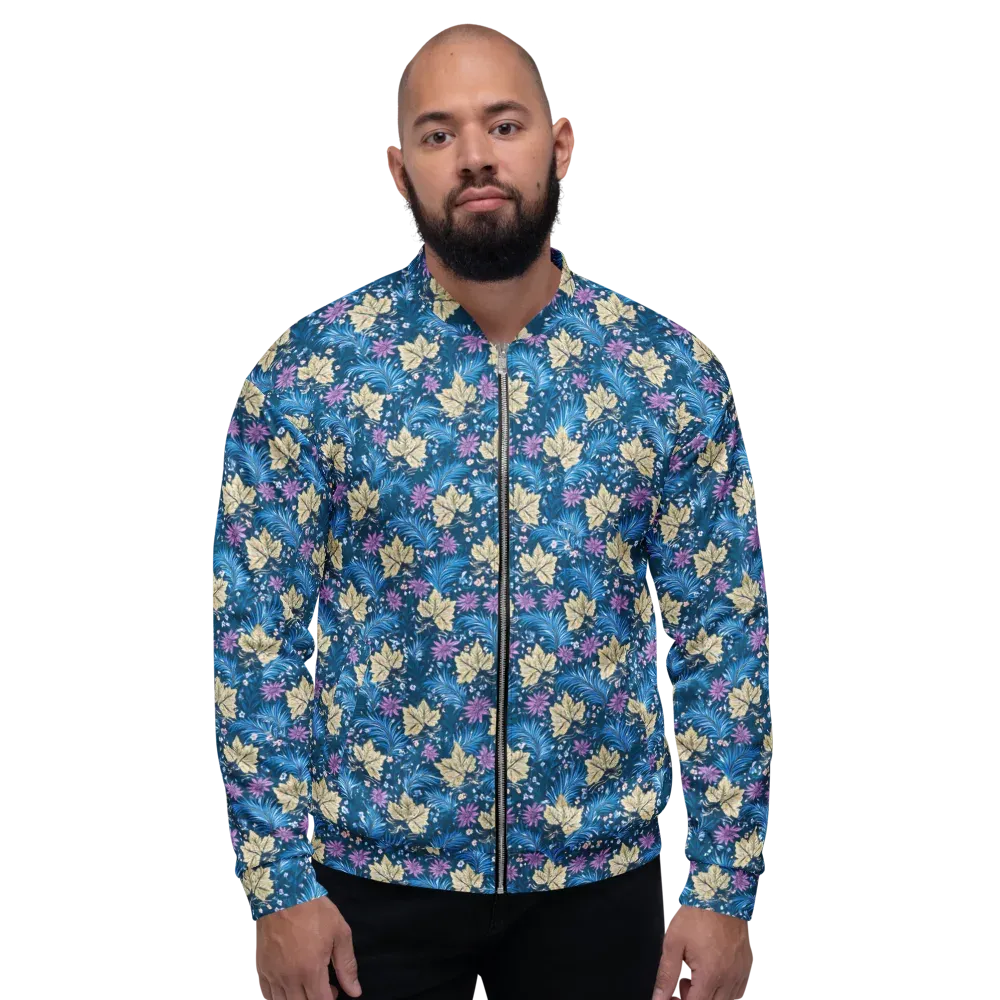Midnight Meadow on Bomber Jacket — Front