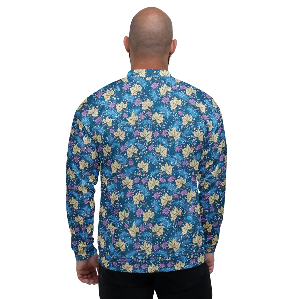 Midnight Meadow on Bomber Jacket — Back