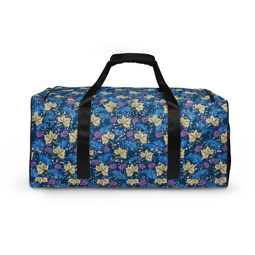 Midnight Meadow on Duffle Bag — Back print