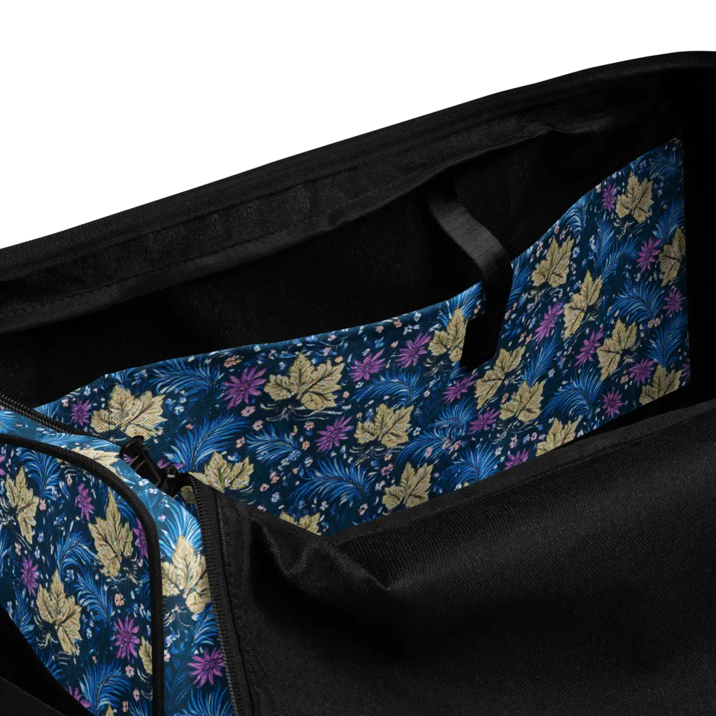 Midnight Meadow on Duffle Bag — Product details