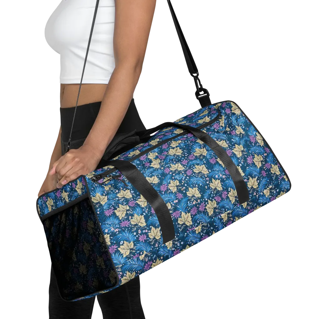 Midnight Meadow on Duffle Bag — Front