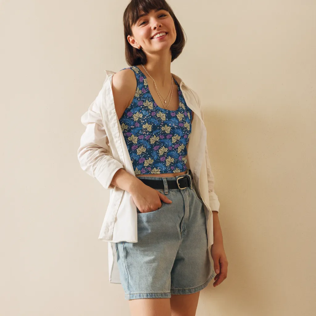 Midnight Meadow on Crop Top — Print file