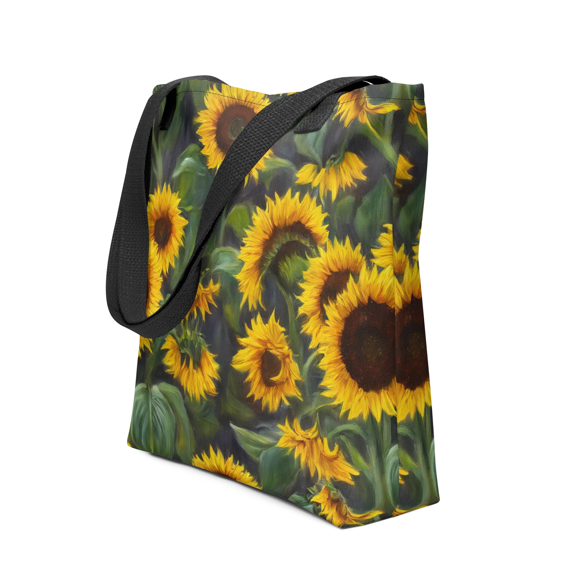 Sunflower Nocturne on Tote Bag — Print file