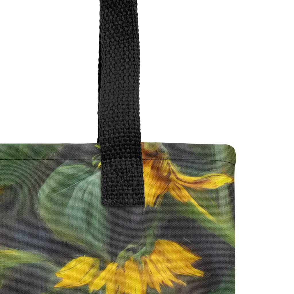 Sunflower Nocturne on Tote Bag — Product details