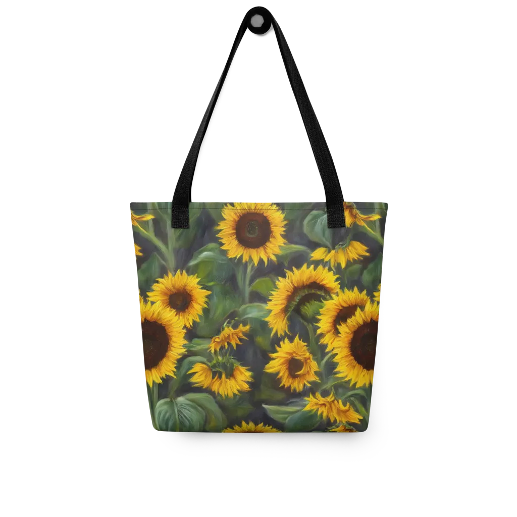 Sunflower Nocturne on Tote Bag — Front