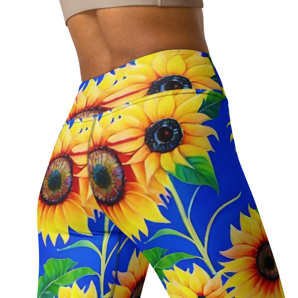 Sunlit Canopy on Yoga Leggings — Back 2