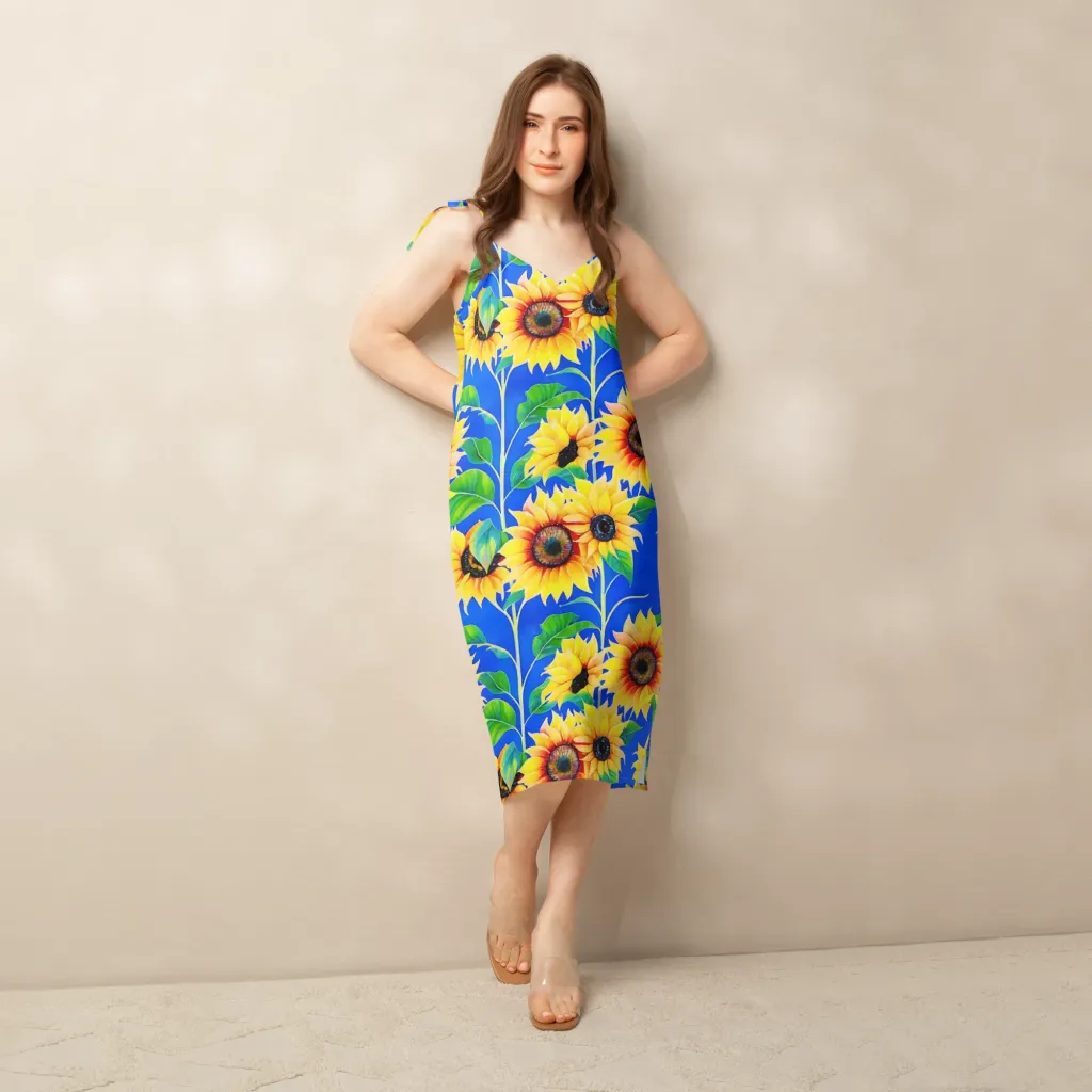 Sunlit Canopy on Slip Dress — Back print