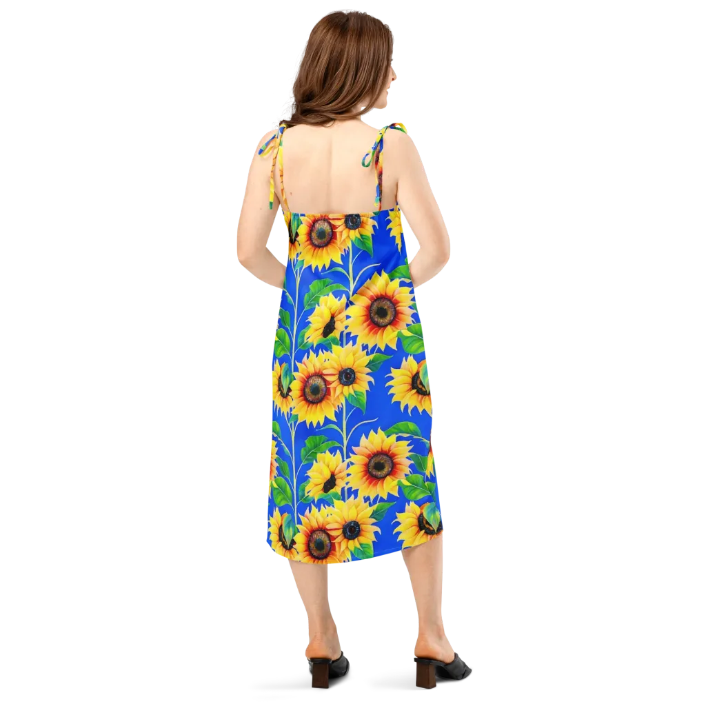 Sunlit Canopy on Slip Dress — Back