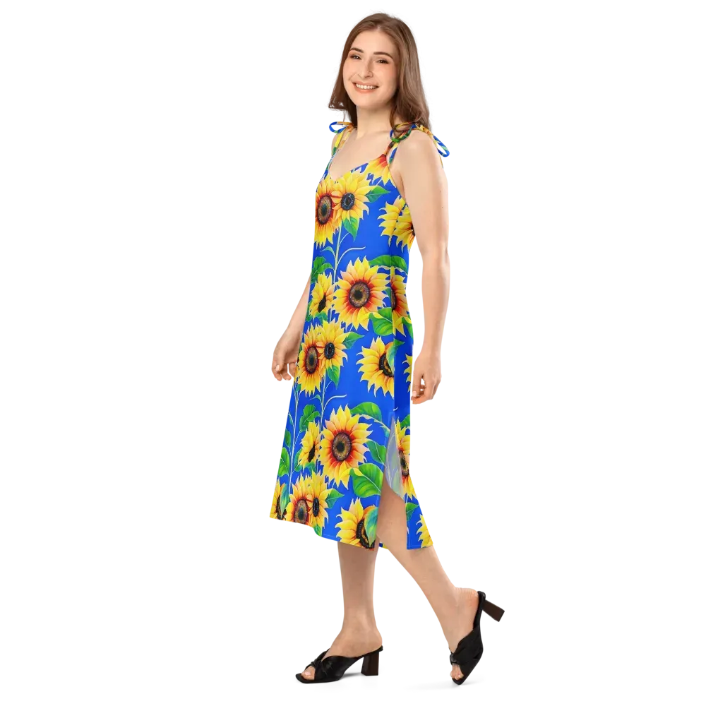Sunlit Canopy on Slip Dress — Left Front