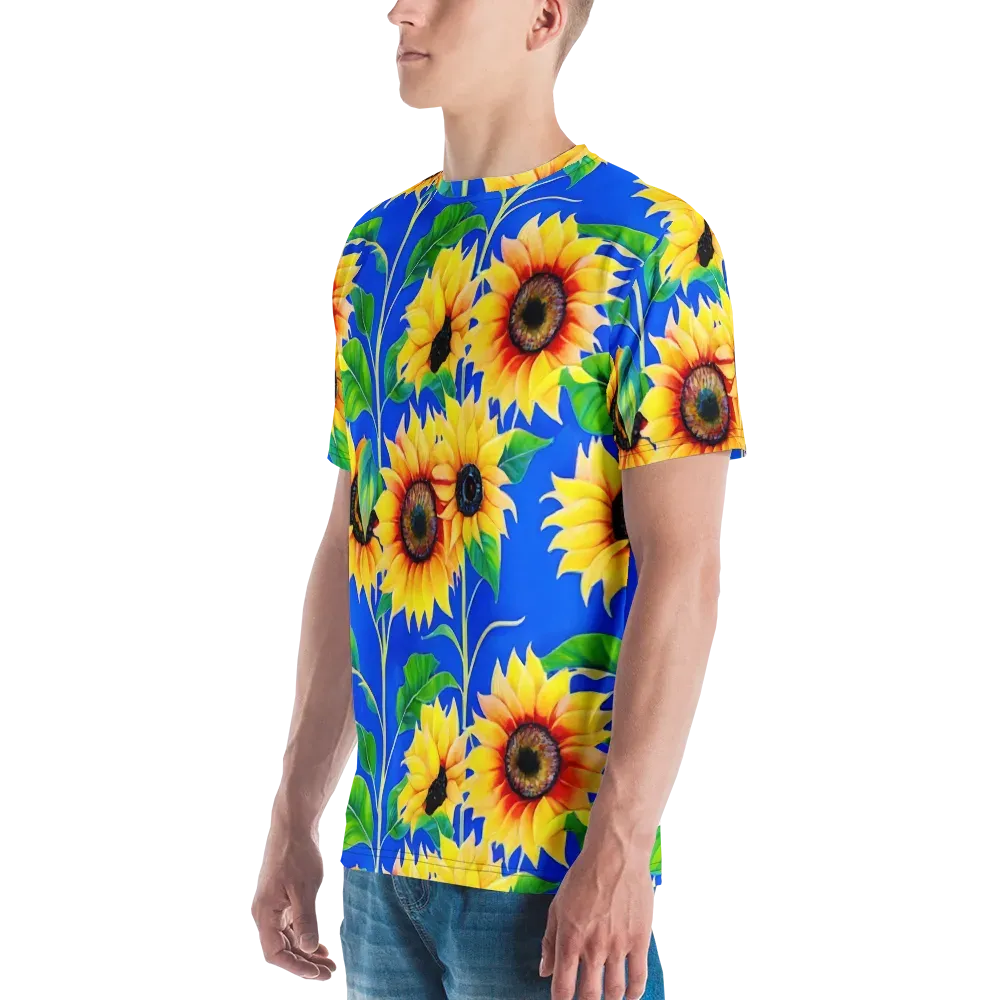 Sunlit Canopy on Men's Crew Neck T-Shirt — Left