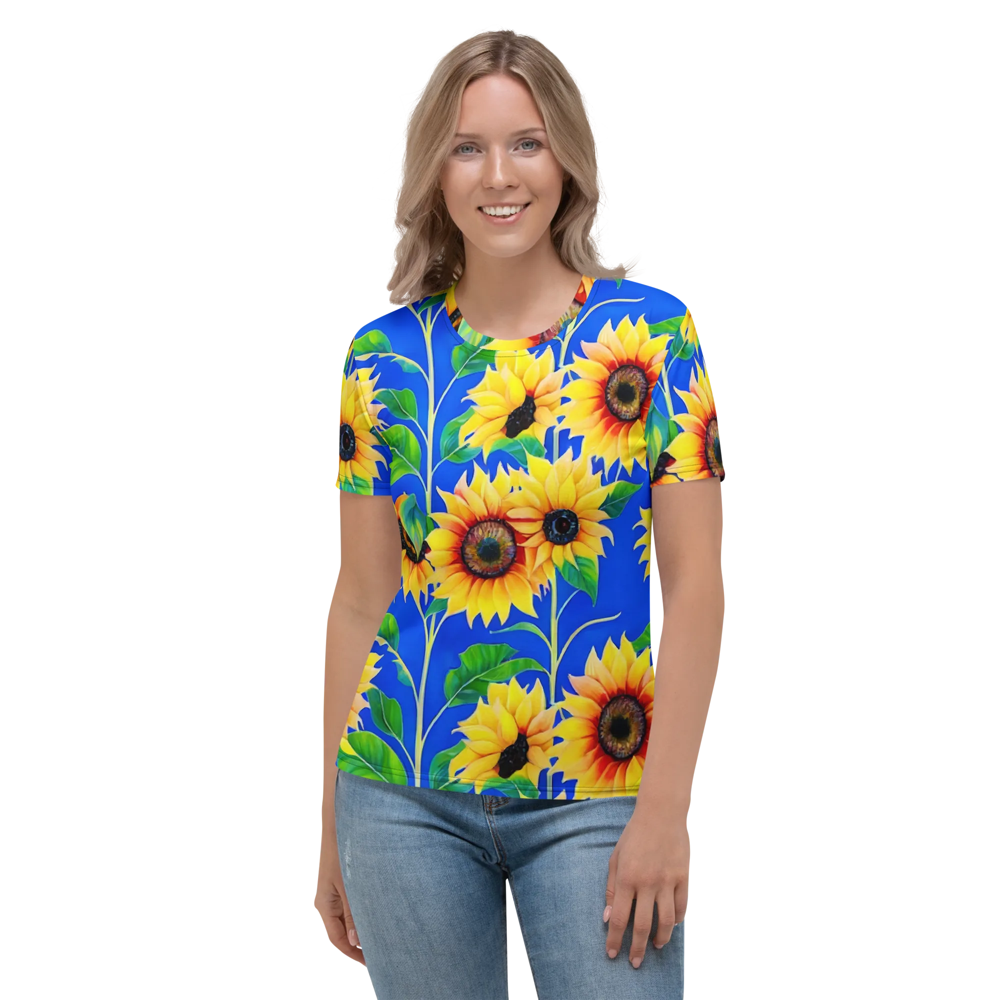Sunlit Canopy on Women's Crew Neck T-Shirt — Front