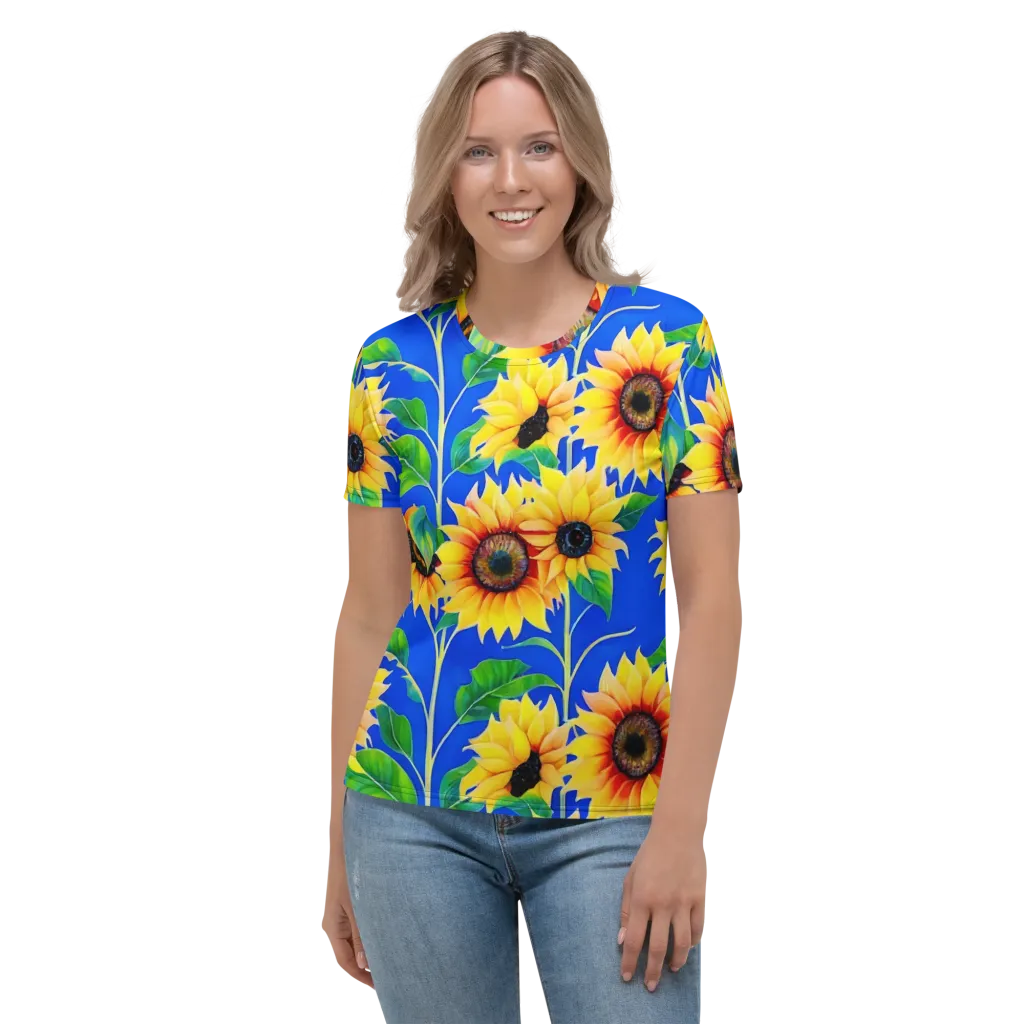 Sunlit Canopy on Women's Crew Neck T-Shirt — Front