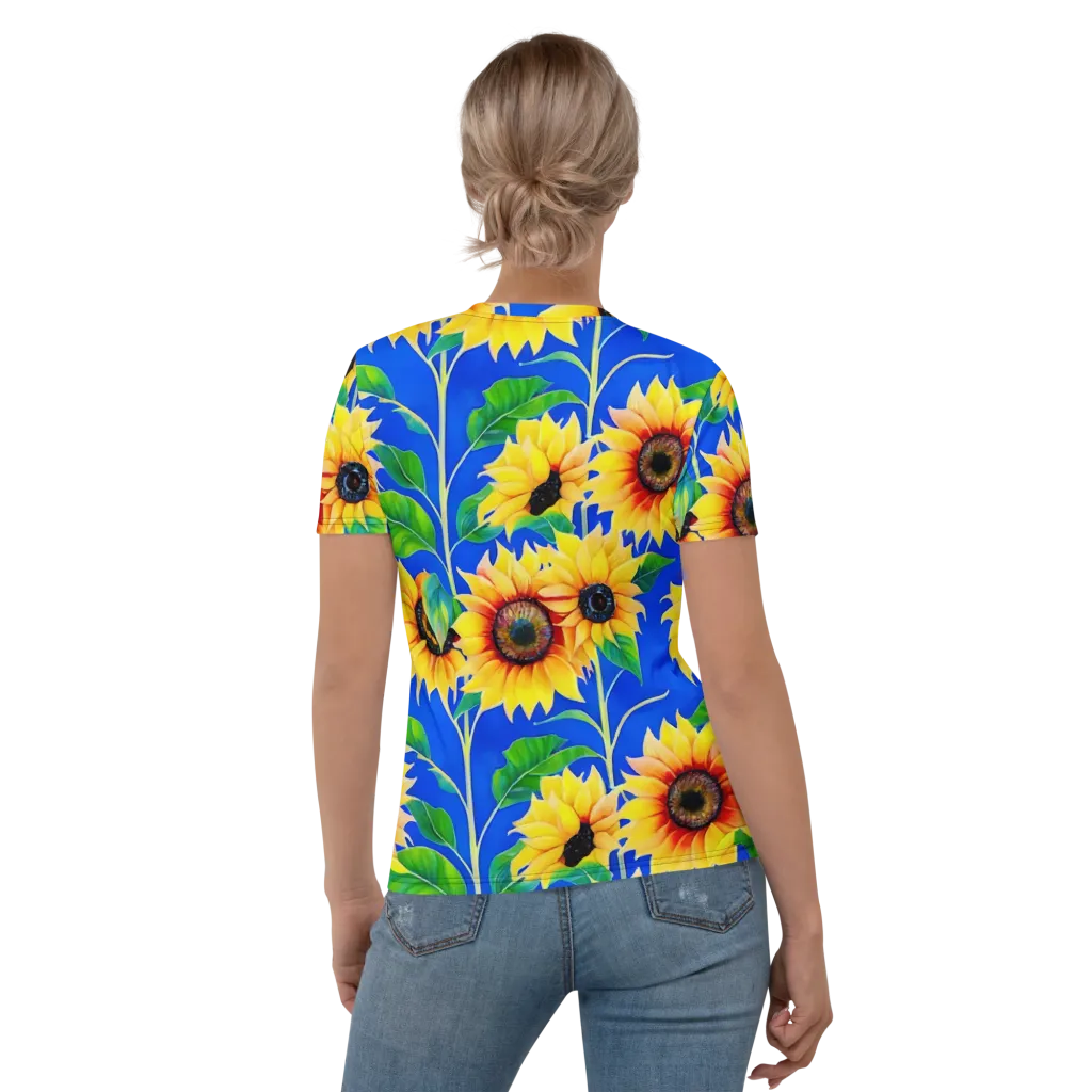 Sunlit Canopy on Women's Crew Neck T-Shirt — Back
