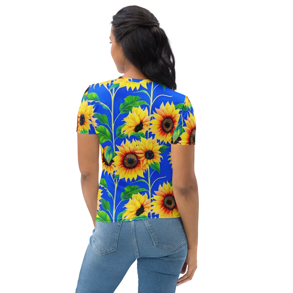 Sunlit Canopy on Women's Crew Neck T-Shirt — Back print