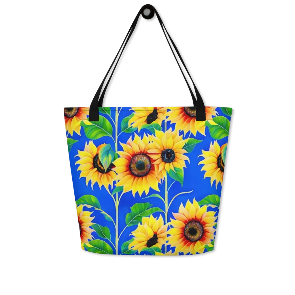 Sunlit Canopy on Large Tote Bag W/ Pocket — Print file