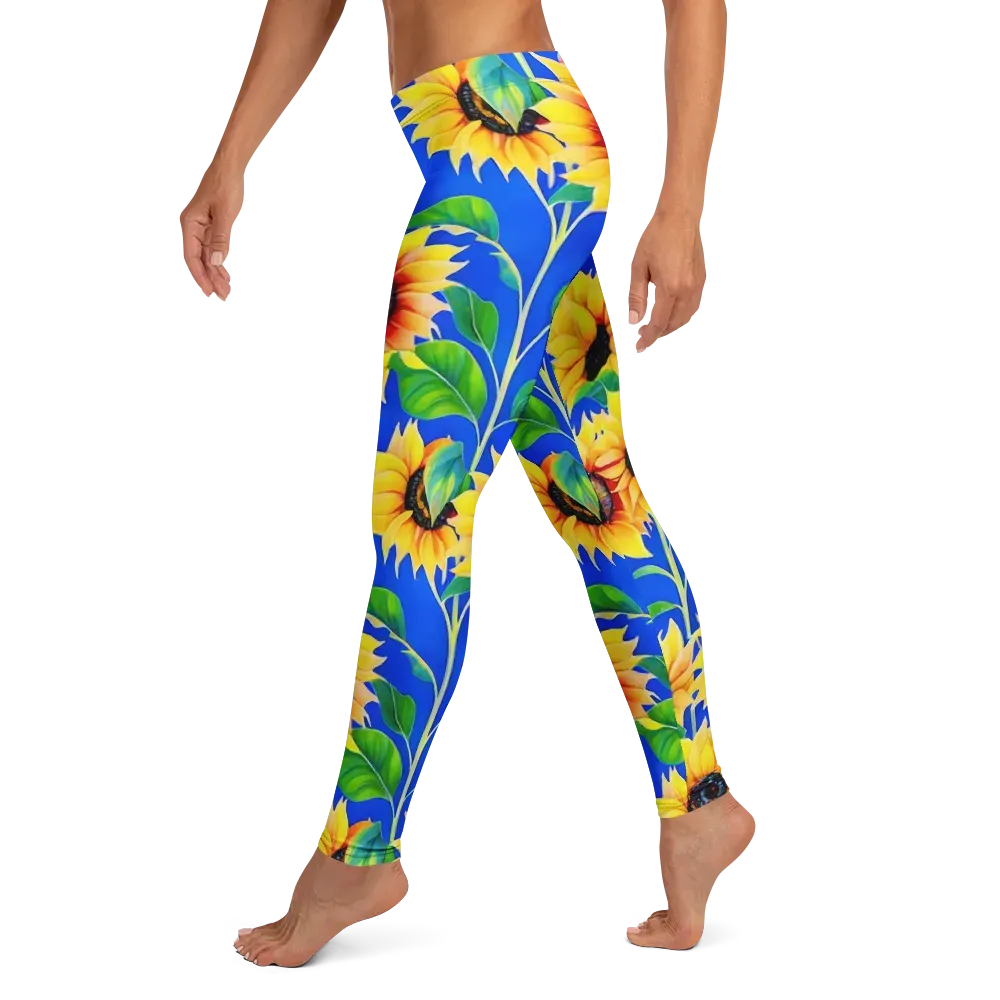 Sunlit Canopy on Leggings — Left