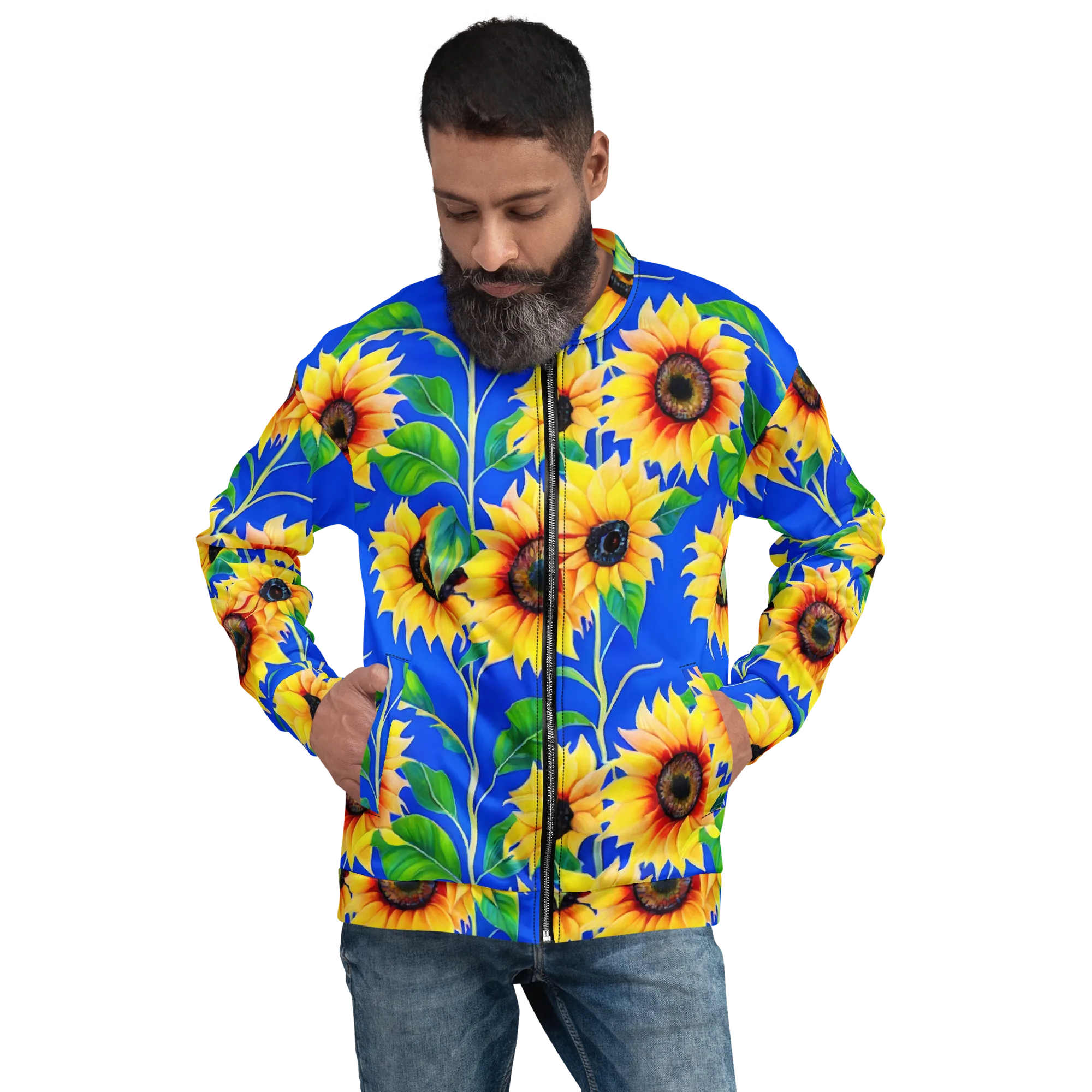 Sunlit Canopy on Bomber Jacket — Front print