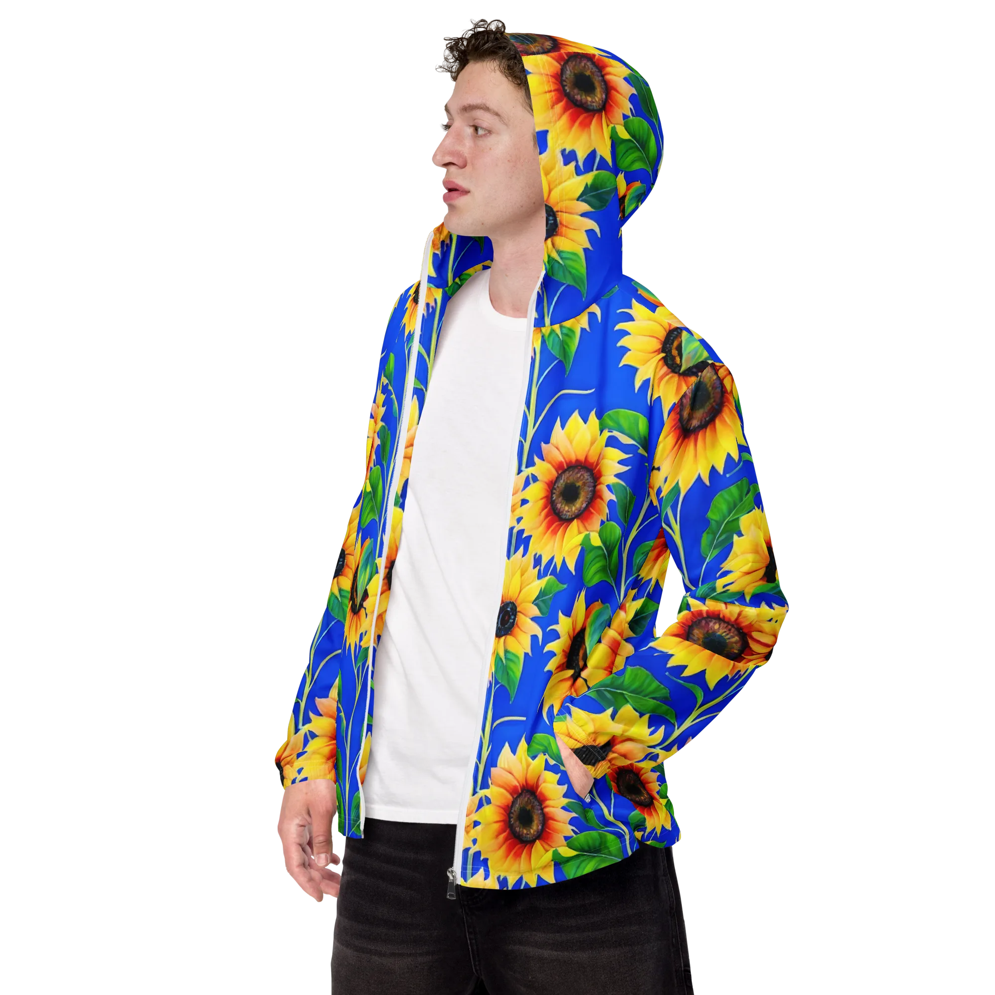 Sunlit Canopy on Men's Windbreaker — Left Front