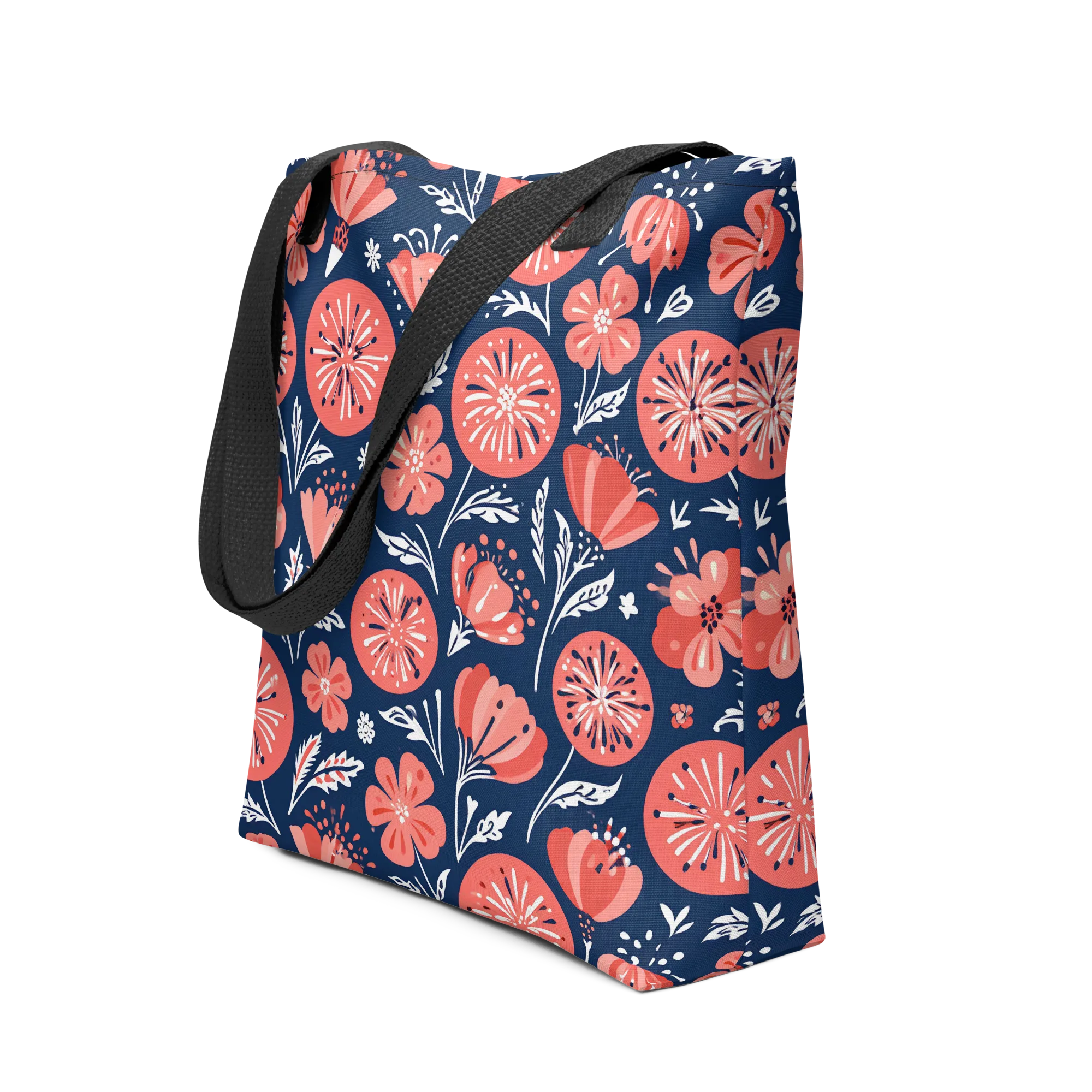 Midnight Bloom on Tote Bag — Print file