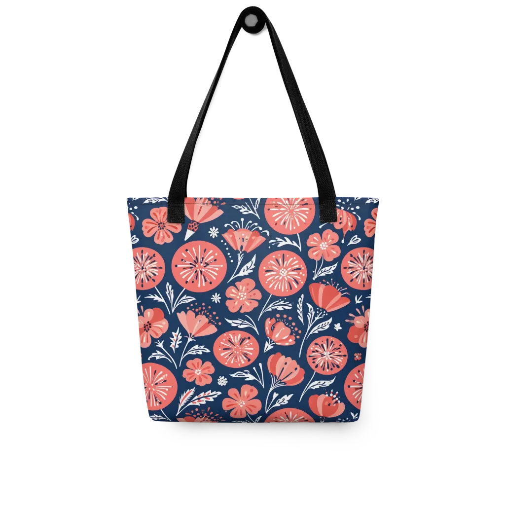 Midnight Bloom on Tote Bag — Front