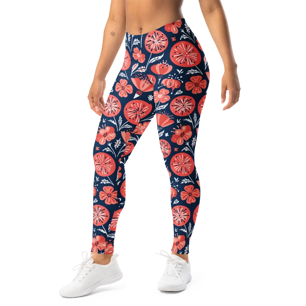 Midnight Bloom on Leggings — Print file