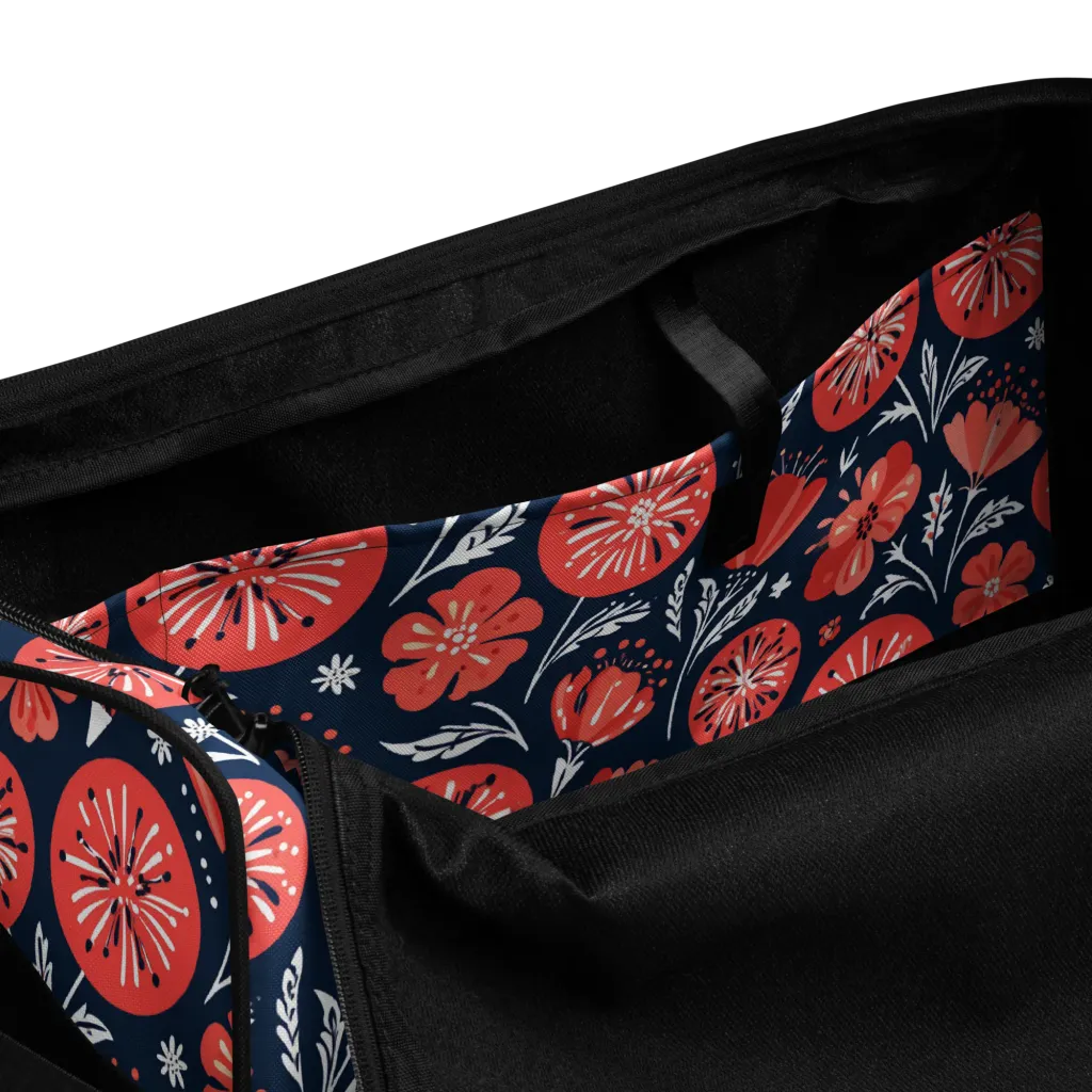 Midnight Bloom on Duffle Bag — Product details