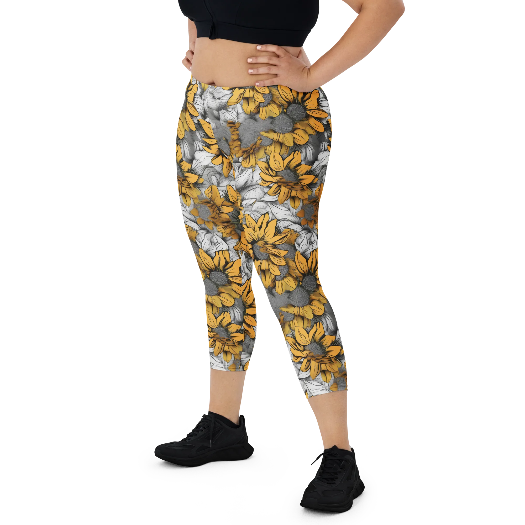 Gilded Garden on Capri Leggings — Print file
