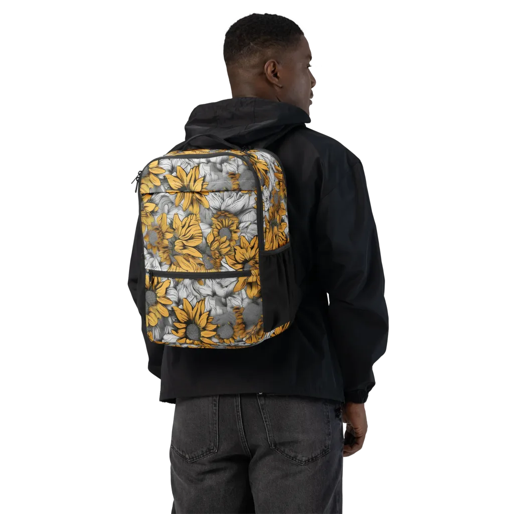 Gilded Garden on Utility Backpack — Back