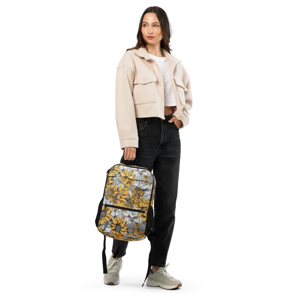 Gilded Garden on Utility Backpack — Top print
