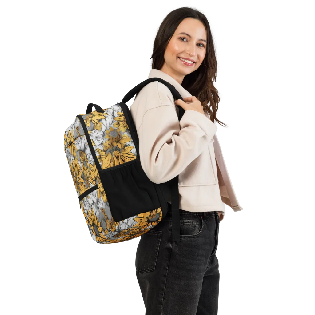 Gilded Garden on Utility Backpack — Right