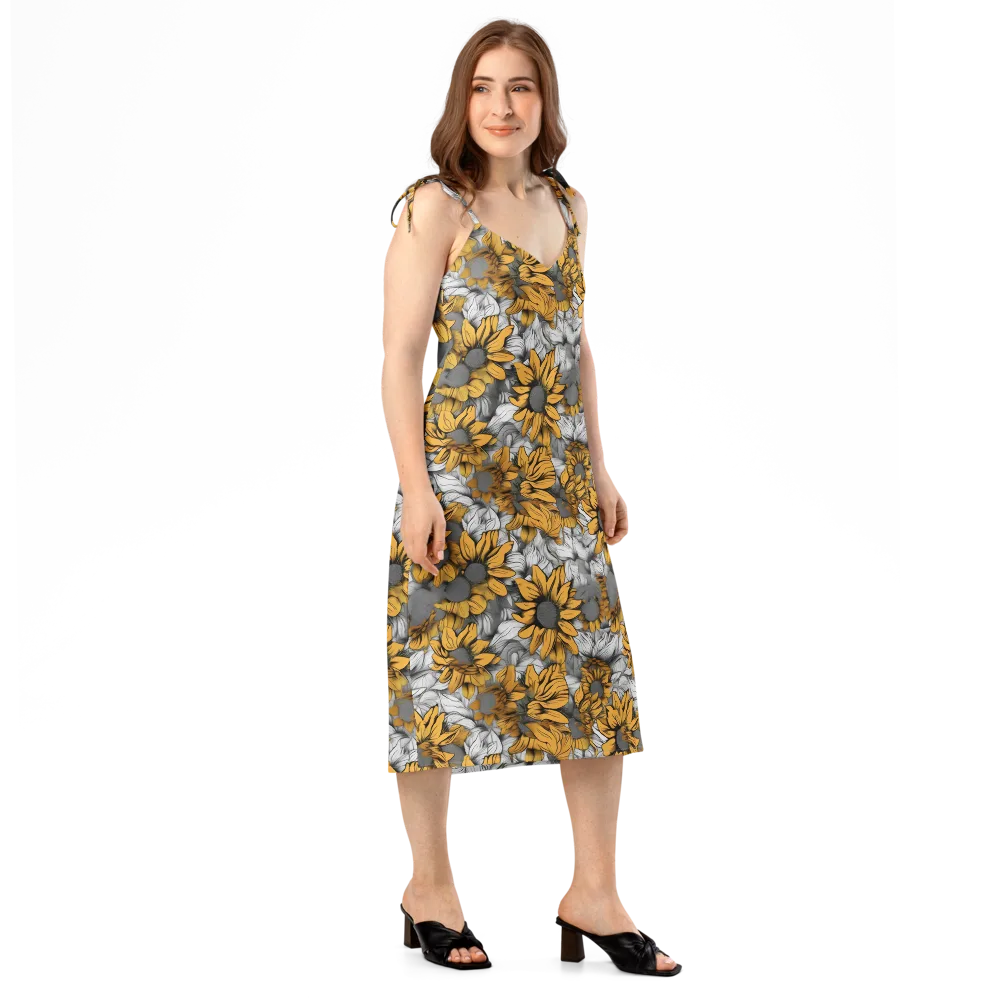 Gilded Garden on Slip Dress — Right Front