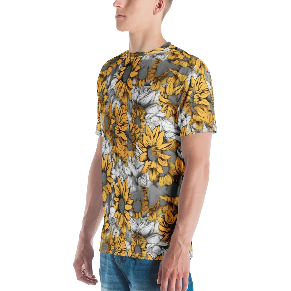 Gilded Garden on Men's Crew Neck T-Shirt — Left