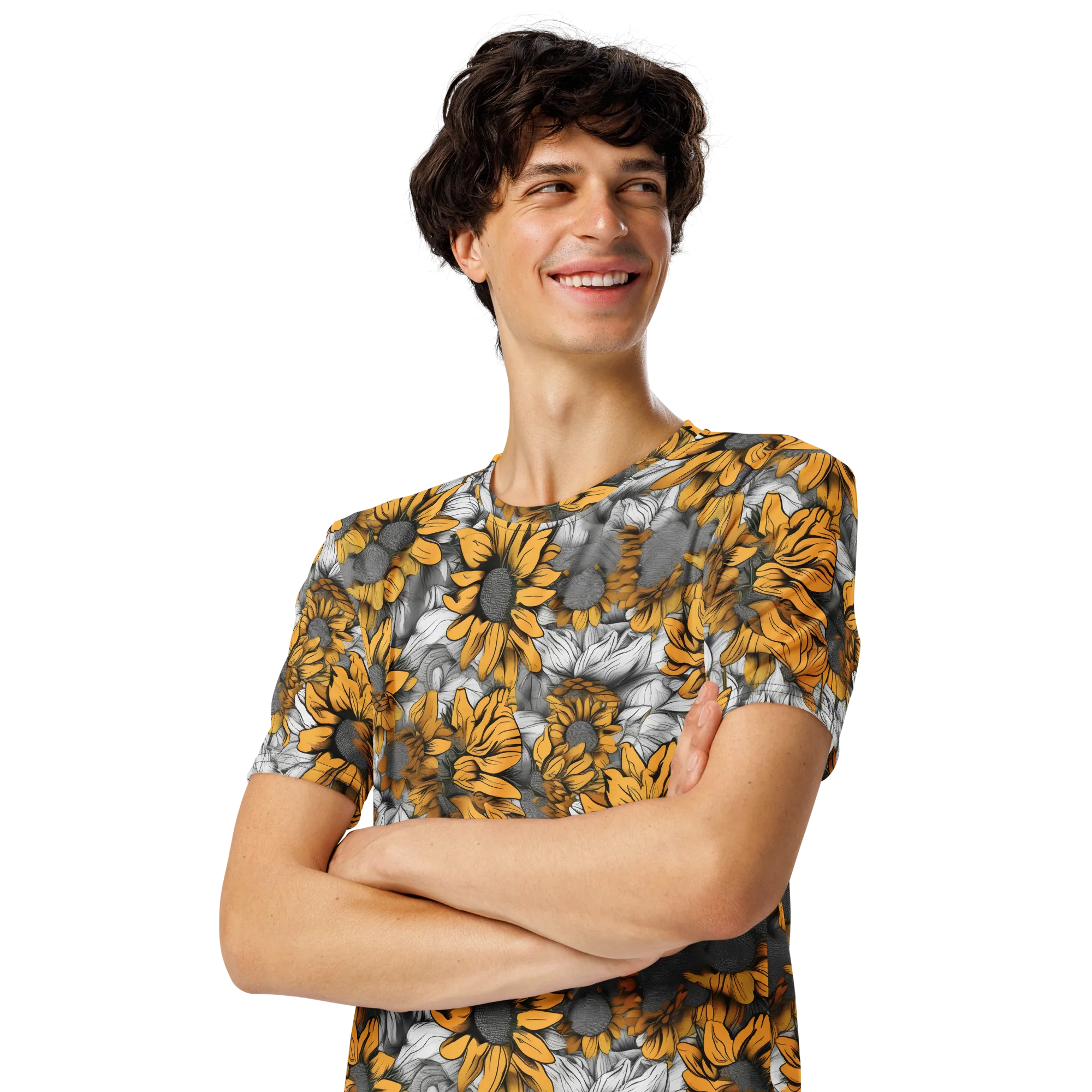 Gilded Garden on Men's Crew Neck T-Shirt — Front print