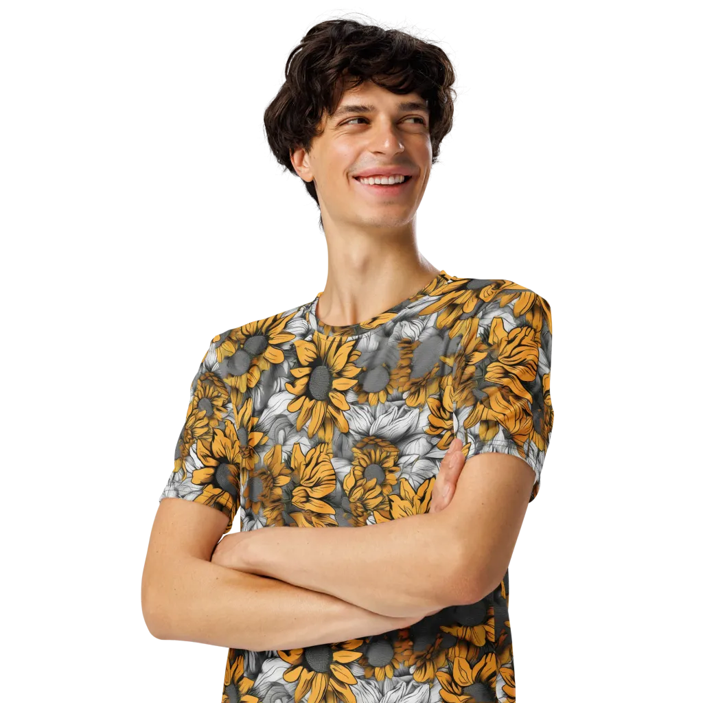 Gilded Garden on Men's Crew Neck T-Shirt — Front print