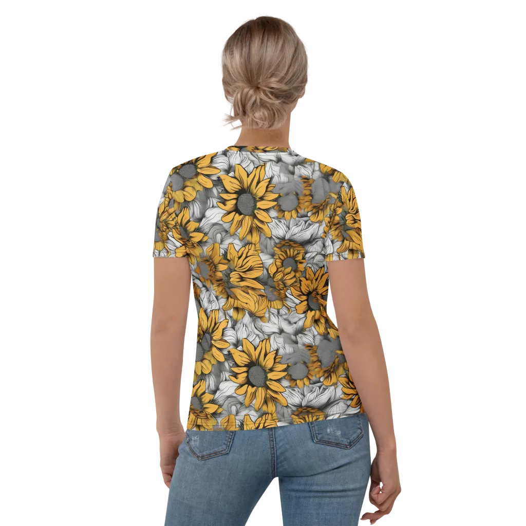 Gilded Garden on Women's Crew Neck T-Shirt — Back
