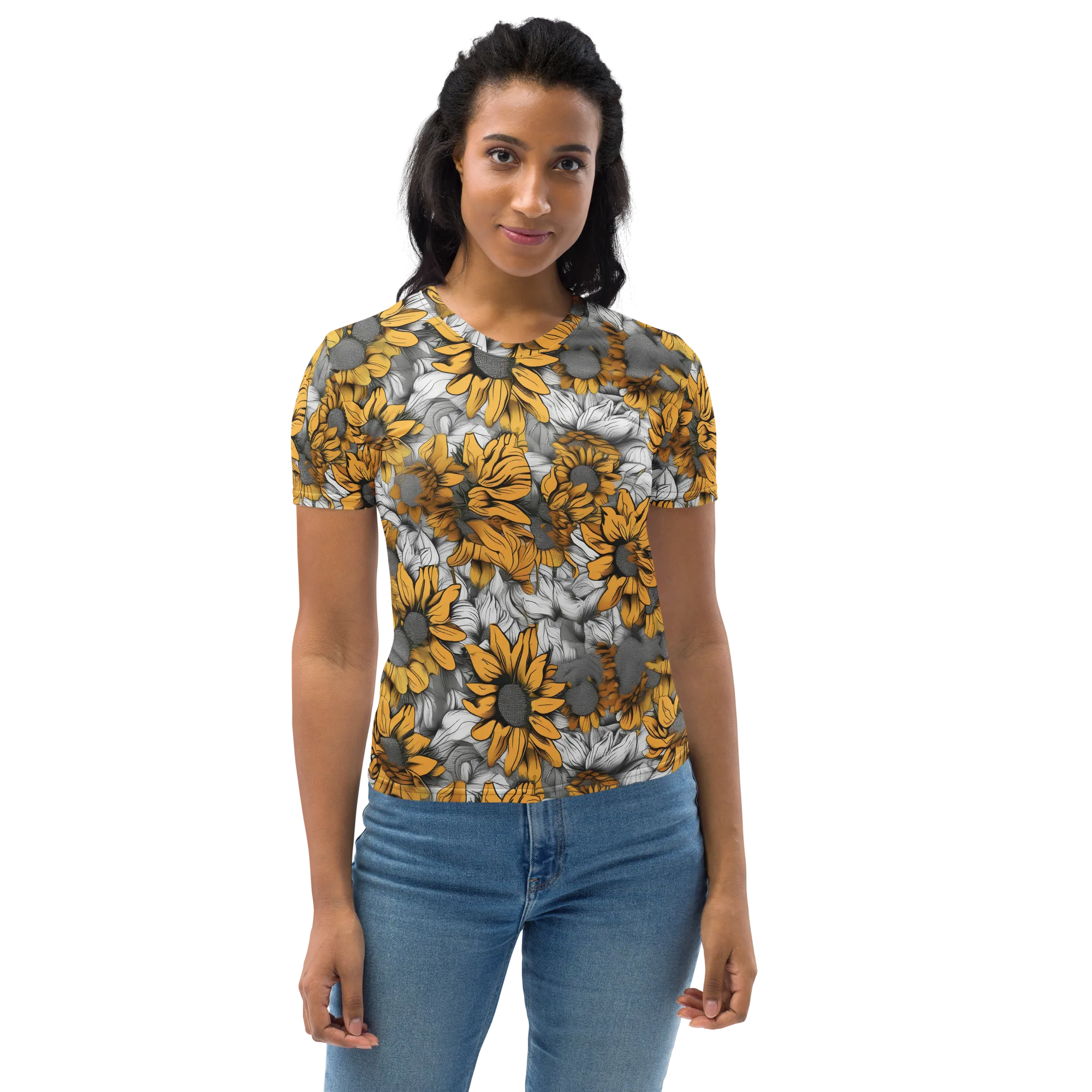 Gilded Garden on Women's Crew Neck T-Shirt — Print file