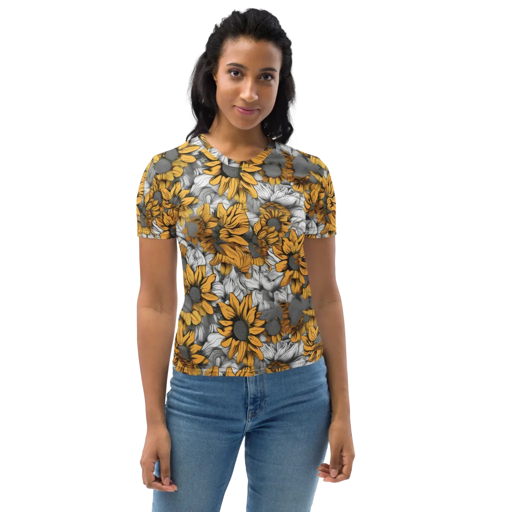 Gilded Garden on Women's Crew Neck T-Shirt — Print file