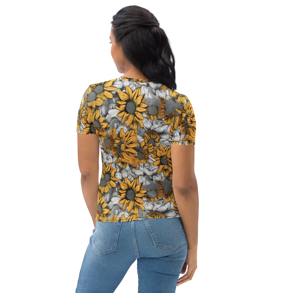 Gilded Garden on Women's Crew Neck T-Shirt — Back print