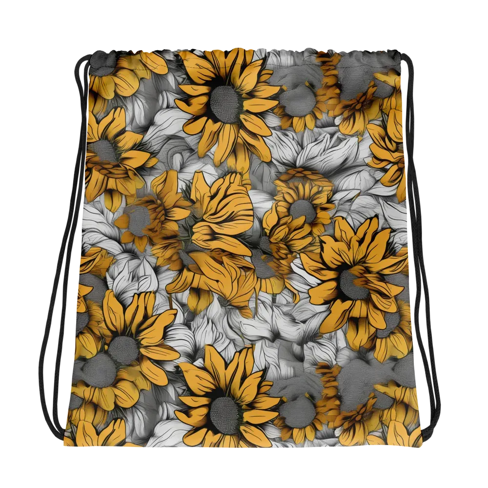 Gilded Garden on Drawstring Bag — Mockup