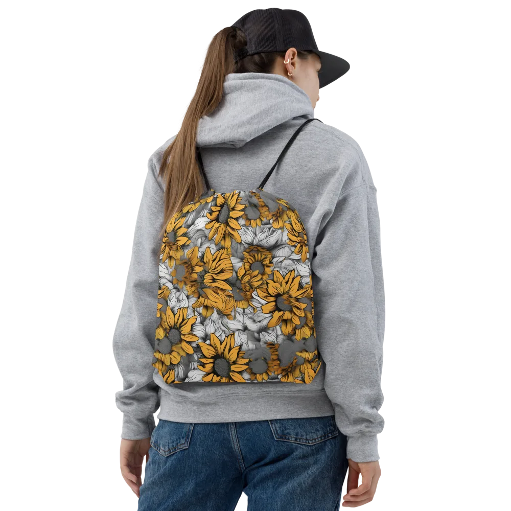 Gilded Garden on Drawstring Bag — Front