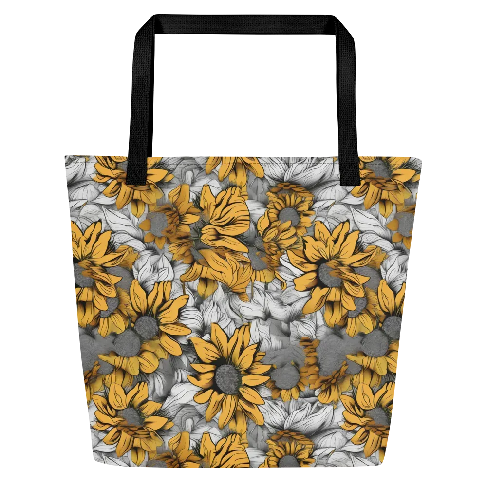 Gilded Garden on Large Tote Bag W/ Pocket — Front