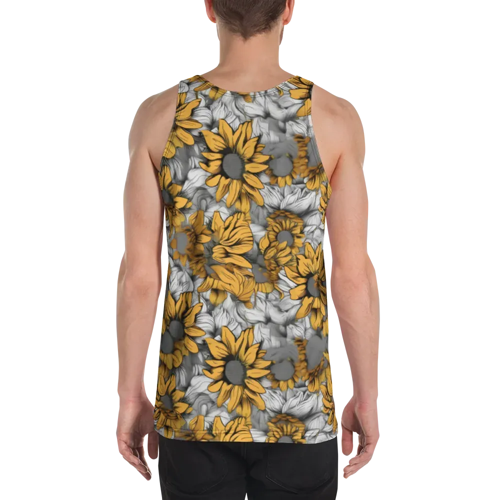 Gilded Garden on Men's Tank Top — Back